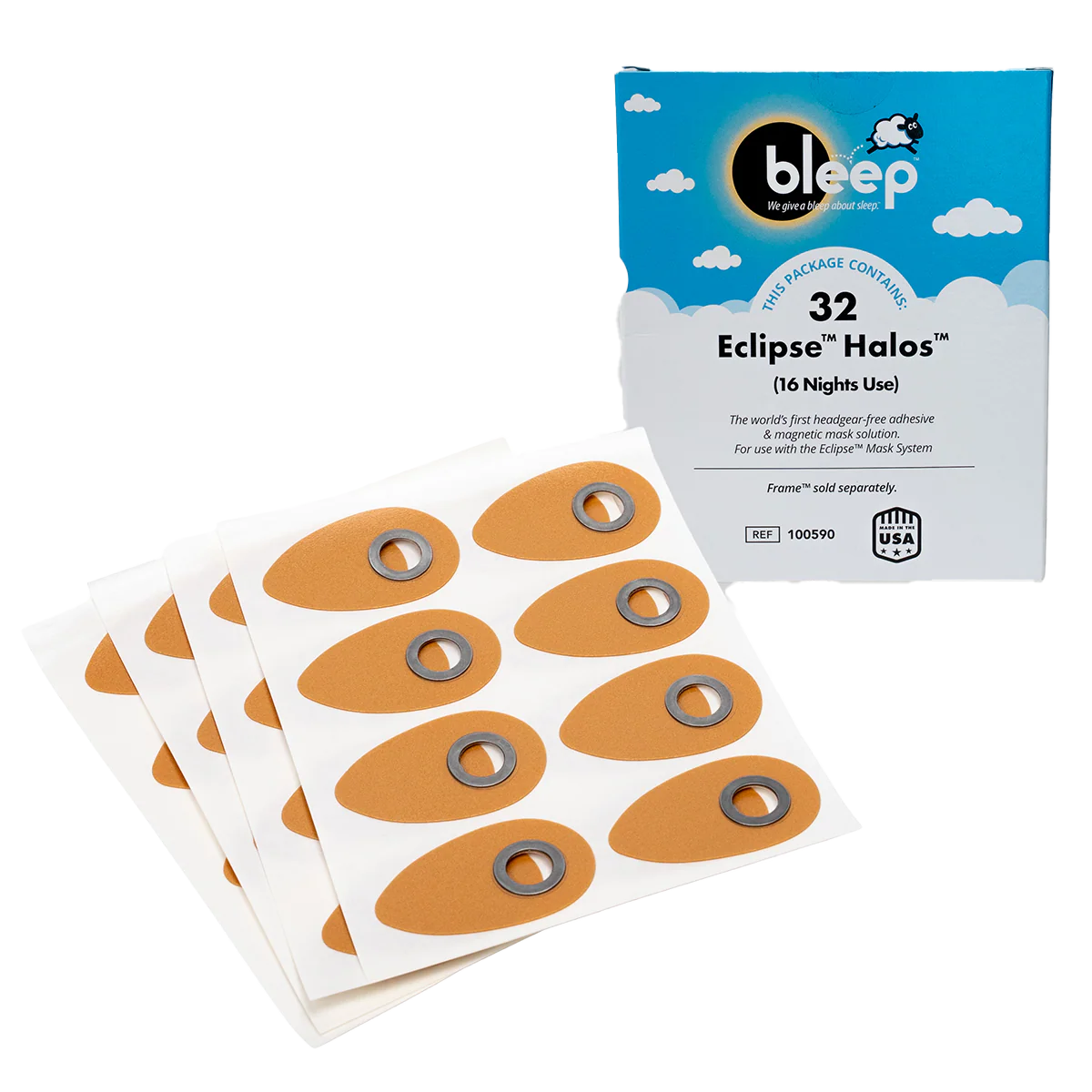 Bleep Halos for Eclipse Mask Frame
