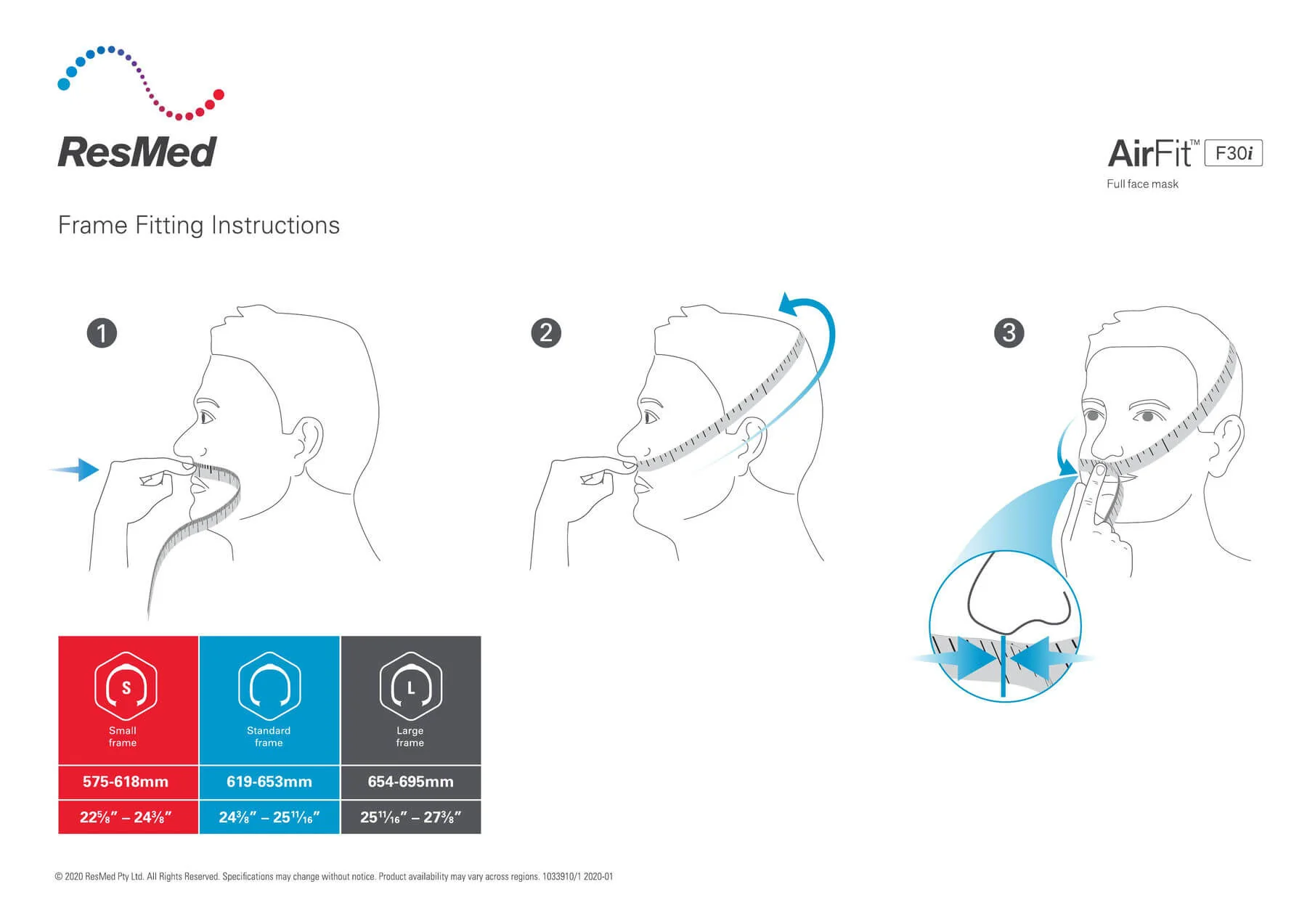 ResMed AirFit™ F30i Frame System - Image 2